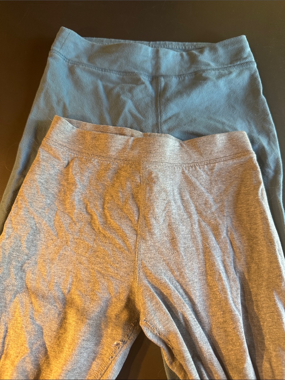 Bundle: Primary French Terry Cozy Leggings, Blue & Gray